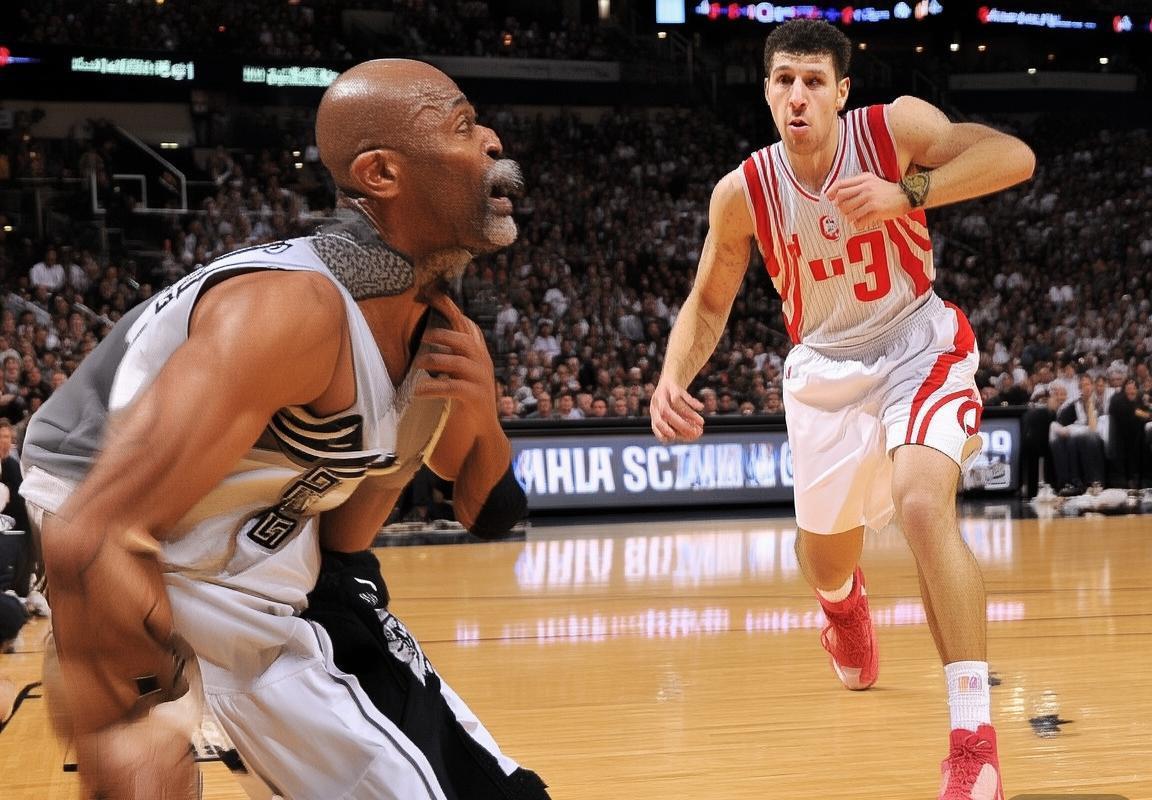 火箭速攻对决马刺铁闸：NBA焦点战精彩瞬间回顾(图1)